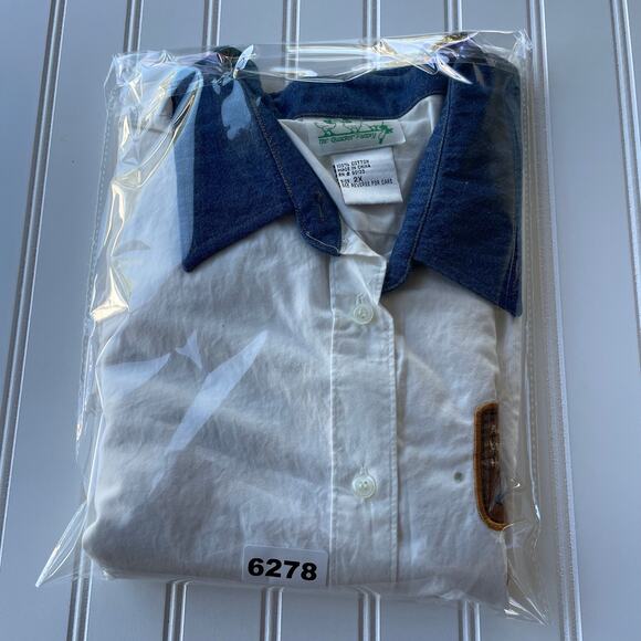 Quacker Factory white angel buttondown shirt size 2X - Picture 7 of 7